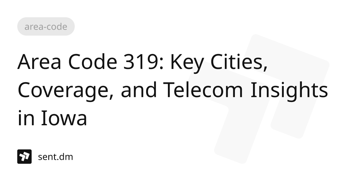 Area Code 319