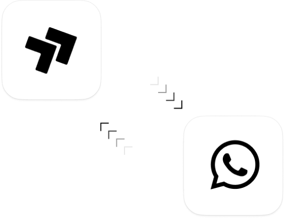 The Sent mark linked to the WhatsApp mark