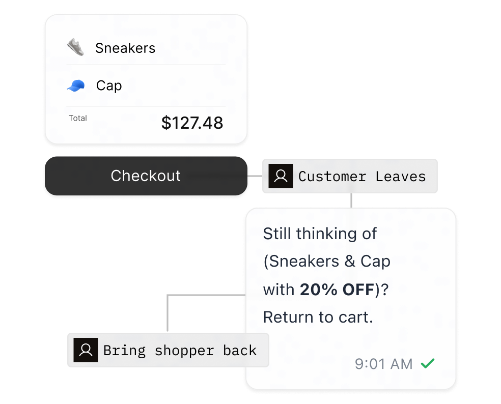 An order confirmation showing shipped status, an arrival window and a tracking number